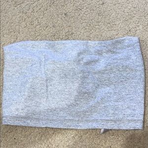 gray tube top